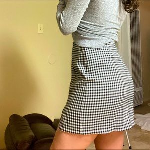 Checkered Mini Skirt